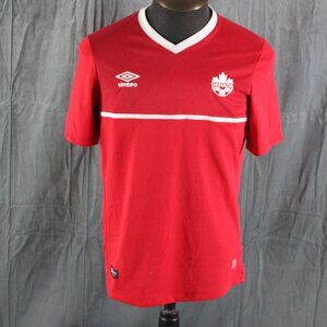 Team Canada Soccer Jersey (Retro) -2015 Home Jersey by Umbro - Men's Small